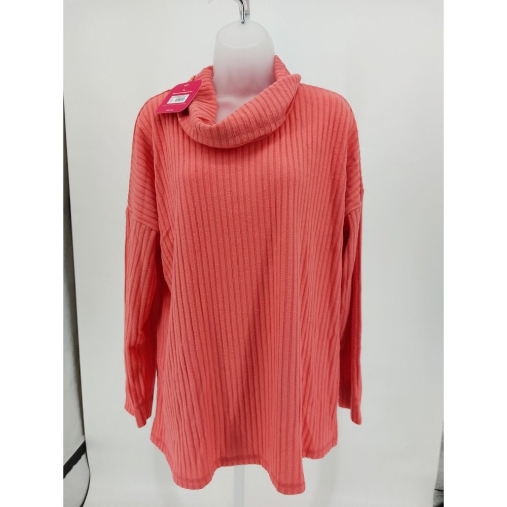 Maternity Long Sleeve Cowl Neck Cozy Rib T-Shirt - Ingrid & Isabel - Size XL